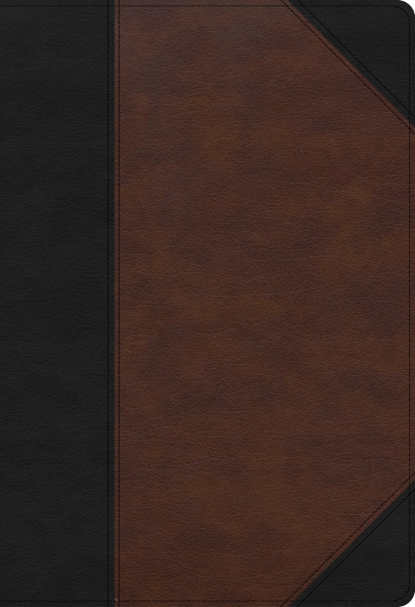 Cover image for KJV Super Giant Print Reference Bible, Black/Brown Leathertouch, Indexed, isbn: 9781087743073