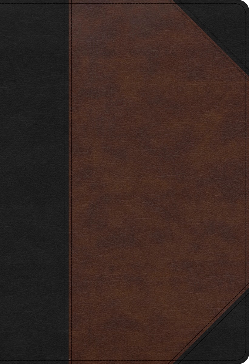 Cover image for KJV Super Giant Print Reference Bible, Black/Brown Leathertouch, Indexed, isbn: 9781087743073