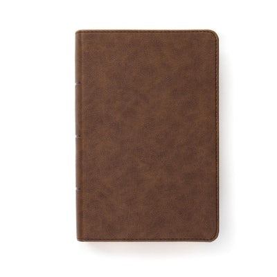 Cover image for CSB Single-Column Compact Bible, Brown Leathertouch, isbn: 9781087751351