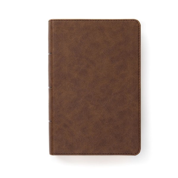 Cover image for CSB Single-Column Compact Bible, Brown Leathertouch, isbn: 9781087751351