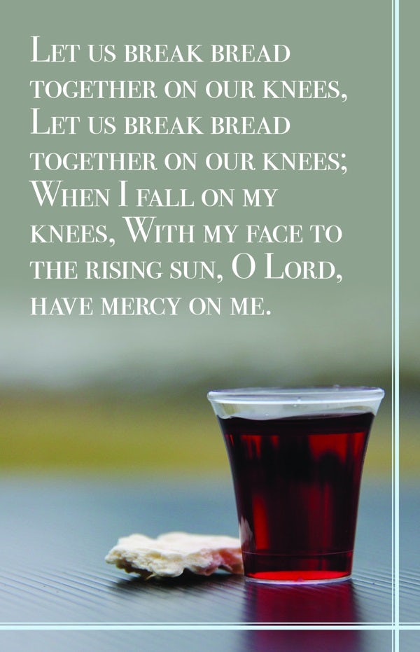 Cover image for Communion Bulletin: Let Us Break Bread (Package of 100), isbn: 9781087754871