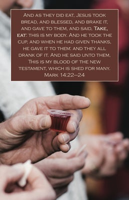 Cover image for Communion Bulletin: As They Did Eat (Package of 100), isbn: 9781087754888