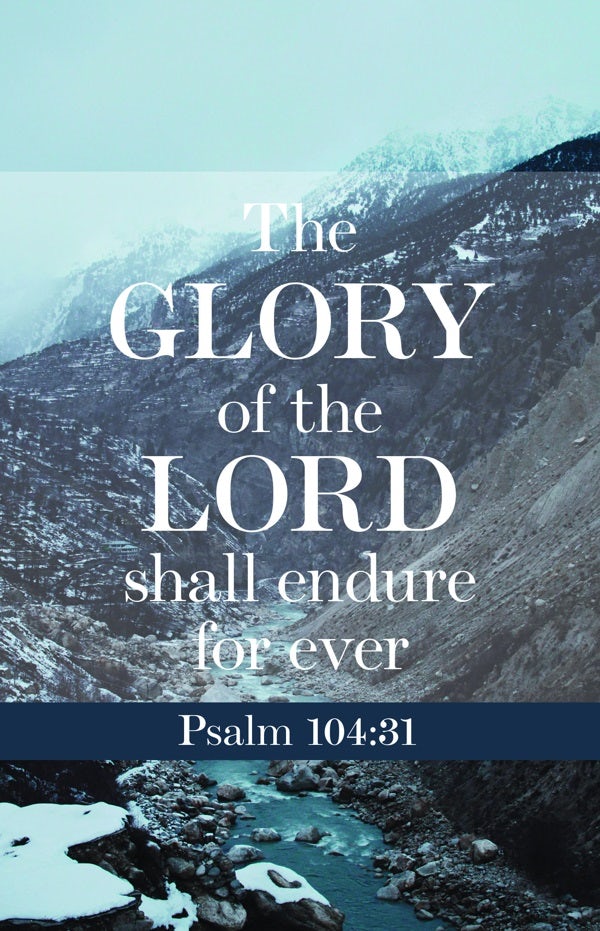 Cover image for General Worship Bulletin: The Glory of the Lord (Package of 100), isbn: 9781087755083