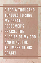 Cover image for General Worship Bulletin: O for a Thousand Tongues to Sing (Package of 100), isbn: 9781087755151