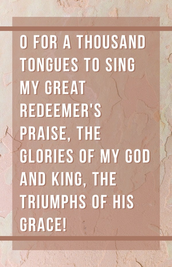 Cover image for General Worship Bulletin: O for a Thousand Tongues to Sing (Package of 100), isbn: 9781087755151