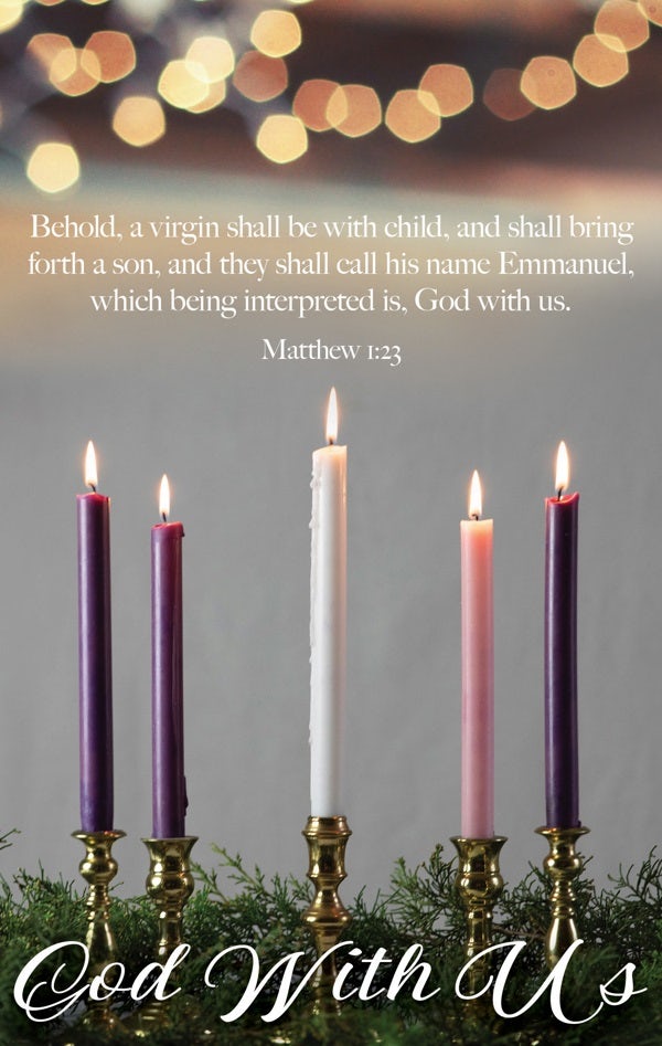 Cover image for Advent Bulletin: God with Us (Package of 100), isbn: 9781087765136