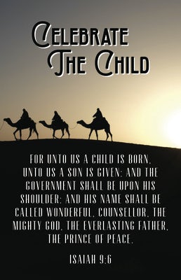 Cover image for Christmas Bulletin: Celebrate the Child (Package of 100), isbn: 9781087765167