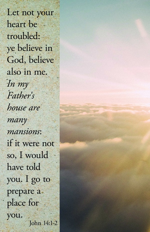 Cover image for Funeral Bulletin: In My Father's House (Package of 100), isbn: 9781087765211