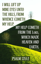 Cover image for General Worship Bulletin: I Will Lift Up (Package of 100), isbn: 9781087765358