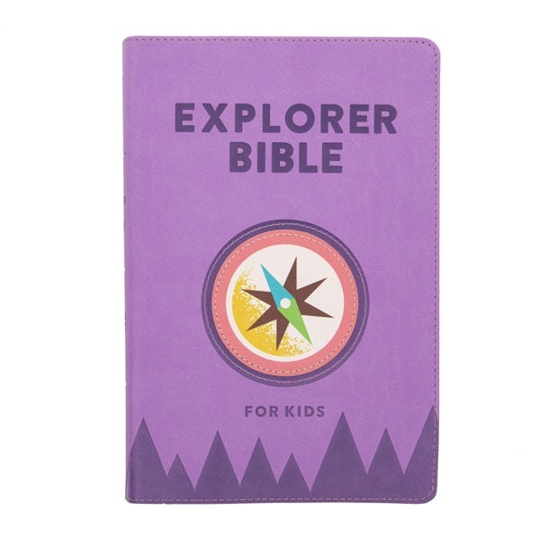 Cover image for CSB Explorer Bible for Kids, Lavender Compass Leathertouch, Indexed, isbn: 9781087774190