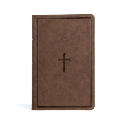 Cover image for CSB Large Print Personal Size Reference Bible, Brown Leathertouch, Indexed, isbn: 9781087774466