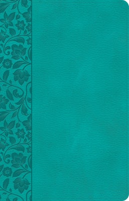Cover image for CSB Large Print Personal Size Reference Bible, Teal Leathertouch, Indexed, isbn: 9781087774589