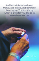Cover image for Communion Bulletin: In Remembrance of Me (Package of 100), isbn: 9781087775364