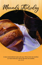 Cover image for Maundy Thursday Bulletin: A New Commandment (Package of 100), isbn: 9781087775425