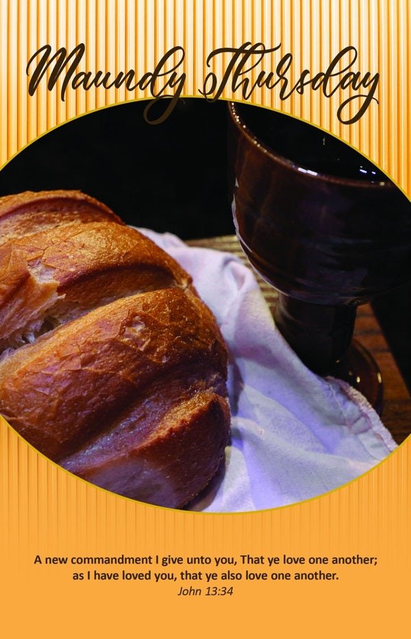 Cover image for Maundy Thursday Bulletin: A New Commandment (Package of 100), isbn: 9781087775425