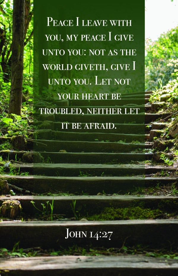 Cover image for Funeral Bulletin: Peace I Give (Package of 100), isbn: 9781087775517