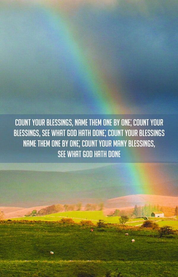 Cover image for General Worship Bulletin: Count Your Blessings (Package of 100), isbn: 9781087775647