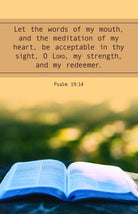 Cover image for General Worship Bulletin: Let the Words (Package of 100), isbn: 9781087775708