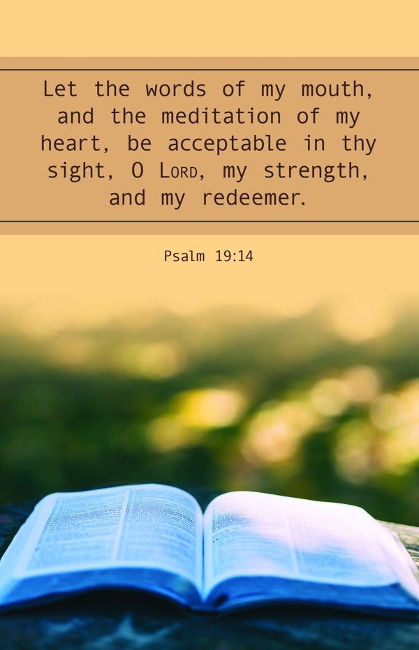Cover image for General Worship Bulletin: Let the Words (Package of 100), isbn: 9781087775708