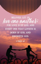 Cover image for General Worship Bulletin: Let Us Love (Package of 100), isbn: 9781087775722