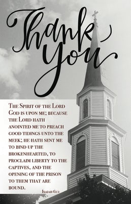 Cover image for Pastor Appreciation Bulletin: Thank You Pastor (Package of 100), isbn: 9781087781730