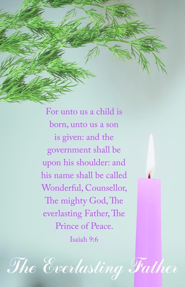 Cover image for Advent Bulletin: The Everlasting Father (Package of 100), isbn: 9781087781945