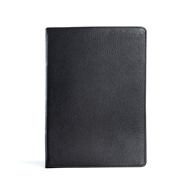 Cover image for CSB Spurgeon Study Bible, Holman Handcrafted Collection, Black Premium Goatskin, isbn: 9781087785554