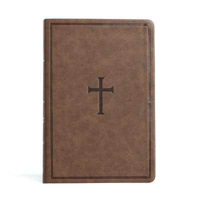 Cover image for CSB Giant Print Reference Bible, Brown Leathertouch, isbn: 9781087785721