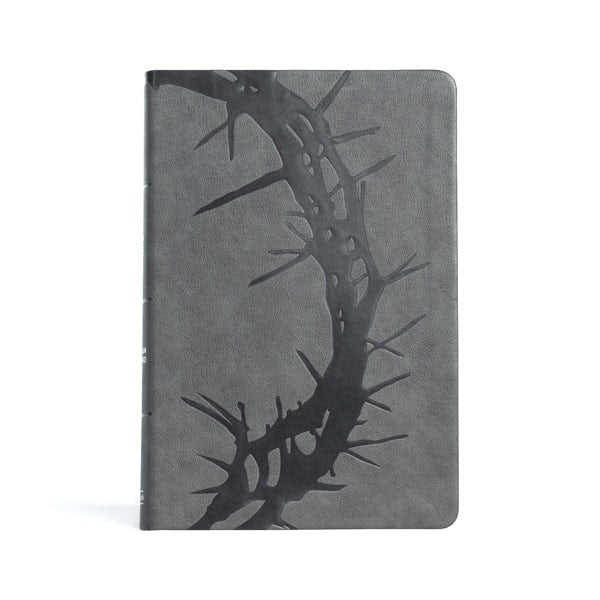 Cover image for CSB Giant Print Reference Bible, Charcoal Leathertouch, isbn: 9781087785745