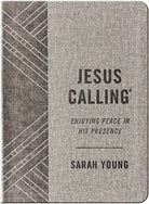 Cover image for Jesus Calling, Textured Gray Leathersoft, with Full Scriptures, isbn: 9781400215294