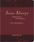 Cover image for Jesus Always Note-Taking Edition, Leathersoft, Burgundy, with Full Scriptures, isbn: 9781400233175