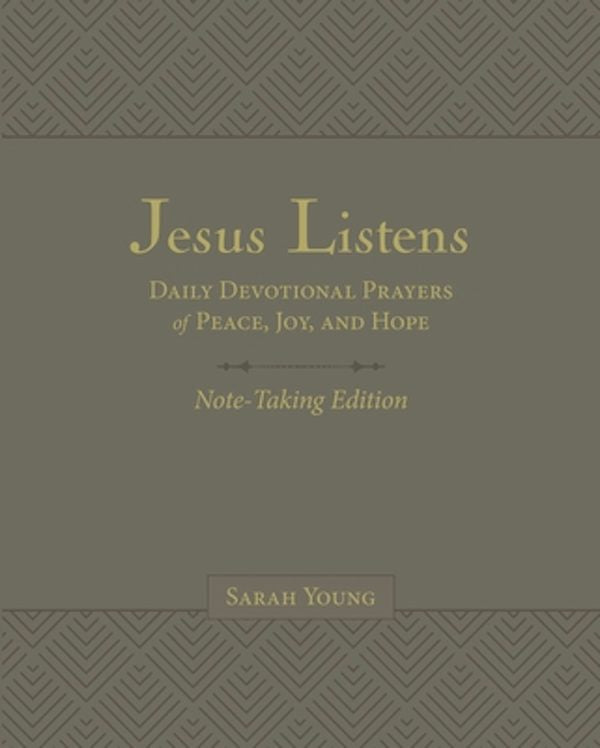 Cover image for Jesus Listens Note-Taking Edition, Leathersoft, Gray, with Full Scriptures, isbn: 9781400235476