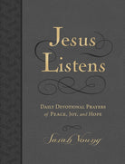 Cover image for Jesus Listens, Large Text Leathersoft, Charcoal, with Full Scriptures, isbn: 9781400249336