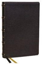 Cover image for KJV Holy Bible with Apocrypha and 73,000 Center-Column Cross References, Black Genuine Leather, Red Letter, Comfort Print (Thumb Indexed): King James Version, isbn: 9781400332212
