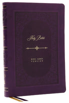 Cover image for KJV Holy Bible: Giant Print Thinline Bible, Purple Leathersoft, Red Letter, Comfort Print (Thumb Indexed): King James Version (Vintage Series), isbn: 9781400332342
