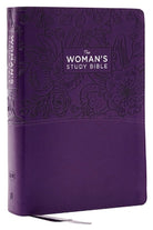 Cover image for Kjv, the Woman's Study Bible, Purple Leathersoft, Red Letter, Full-Color Edition, Comfort Print (Thumb Indexed), isbn: 9781400332496