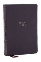Cover image for KJV Holy Bible: Compact Bible with 43,000 Center-Column Cross References, Gray Leathersoft, Red Letter, Comfort Print (Thumb Indexing): King James Version, isbn: 9781400333158