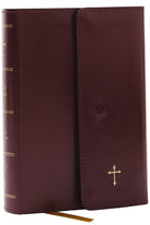 Cover image for KJV Holy Bible: Compact with 43,000 Cross References, Burgundy Leatherflex with Flap, Red Letter, Comfort Print: King James Version, isbn: 9781400333448