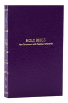Cover image for KJV Holy Bible: Pocket New Testament with Psalms and Proverbs, Purple Softcover, Red Letter, Comfort Print: King James Version, isbn: 9781400334834