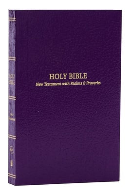 Cover image for KJV Holy Bible: Pocket New Testament with Psalms and Proverbs, Purple Softcover, Red Letter, Comfort Print: King James Version, isbn: 9781400334834