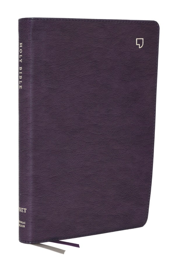 Cover image for Net Bible, Large Print Thinline with Cross References, Purple Leathersoft, Comfort Print, isbn: 9781400334902