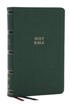 Cover image for Nkjv, Single-Column Reference Bible, Verse-By-Verse, Green Leathersoft, Red Letter, Comfort Print, isbn: 9781400335220