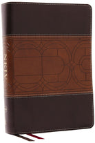 Cover image for NKJV Study Bible, Leathersoft, Brown, Full-Color, Comfort Print, isbn: 9781400335282