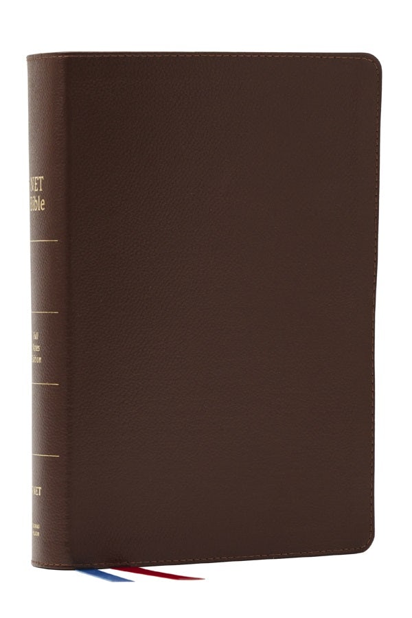 Cover image for Net Bible, Full Notes Edition (Net, Brown Genuine Leather, Comfort Print), isbn: 9781400337279