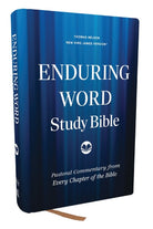 Cover image for Enduring Word Study Bible: Pastoral Commentary from Every Chapter of the Bible (Nkjv, Hardcover, Red Letter, Comfort Print), isbn: 9781400338009