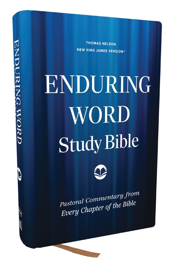 Cover image for Enduring Word Study Bible: Pastoral Commentary from Every Chapter of the Bible (Nkjv, Hardcover, Red Letter, Comfort Print), isbn: 9781400338009