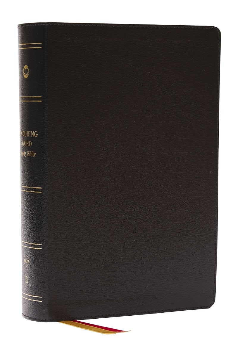 Cover image for Enduring Word Study Bible: Pastoral Commentary from Every Chapter of the Bible (Nkjv, Black Bonded Leather, Red Letter, Comfort Print), isbn: 9781400338061