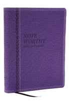 Cover image for Noteworthy New Testament: Read and Journal Through the New Testament in a Year (Nkjv, Purple Leathersoft, Comfort Print), isbn: 9781400338566
