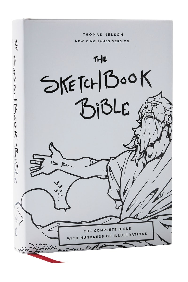 Cover image for The Sketchbook Bible: The Complete Bible with Hundreds of Illustrations (Nkjv, Hardcover, Red Letter, Comfort Print), isbn: 9781400339471