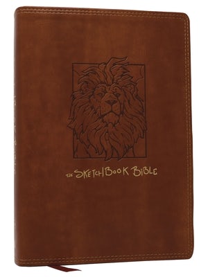 Cover image for The Sketchbook Bible: The Complete Bible with Hundreds of Illustrations (Nkjv, Brown Leathersoft, Red Letter, Comfort Print), isbn: 9781400339488
